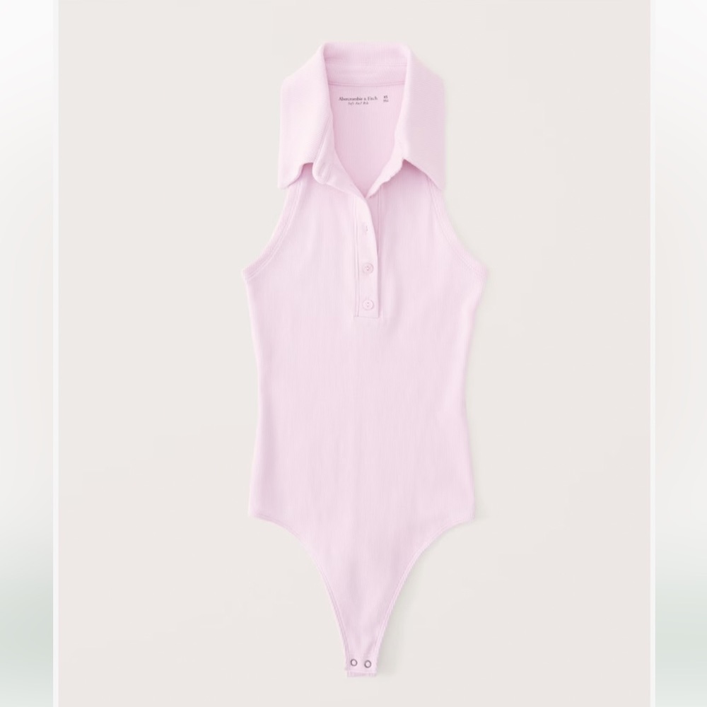 A&F Ribbed Polo Bodysuit💗